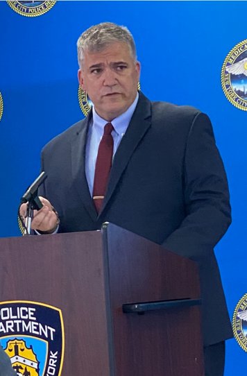 Dr. Ashburn speaking at NYPD